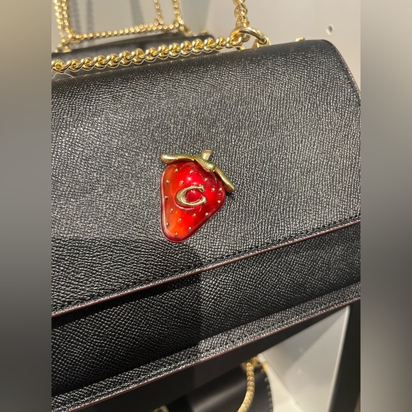 NWT COACH Klare Crossbody In Signature Canvas With Strawberry Shoulder Bag CH331 - Picture 11 of 11